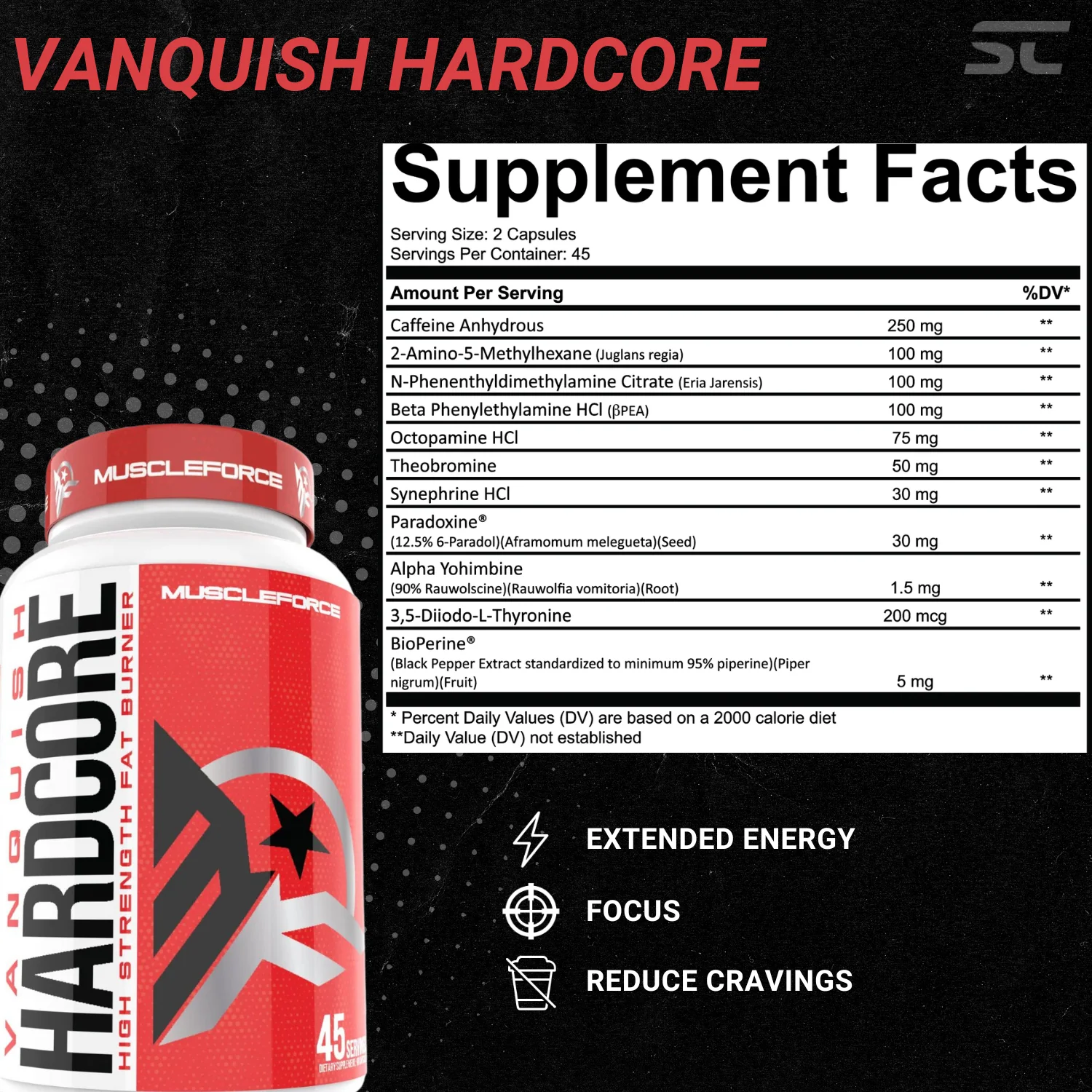 MuscleForce Hardcore Fat Burning Stack - Image 3