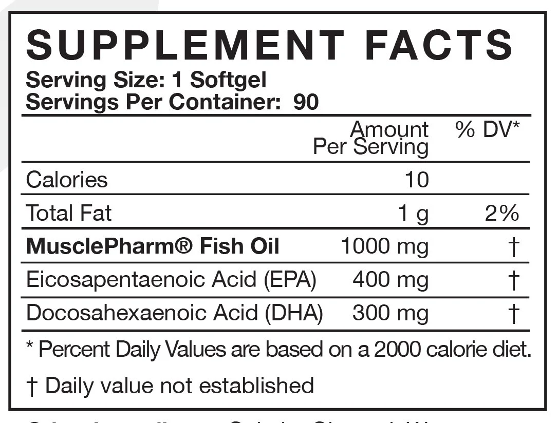 MusclePharm Fish Oil Softgels - Image 3