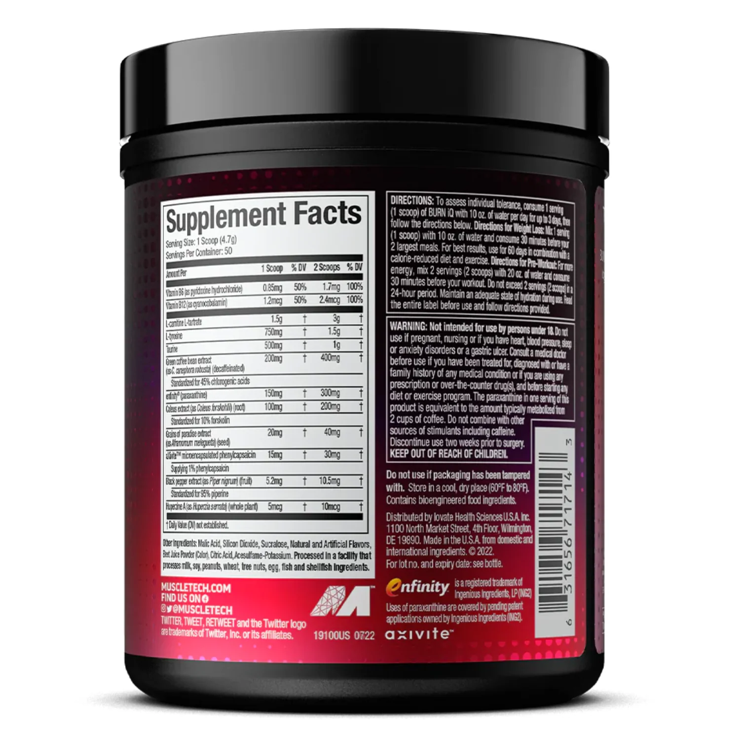 Muscletech Burn iQ - Image 3