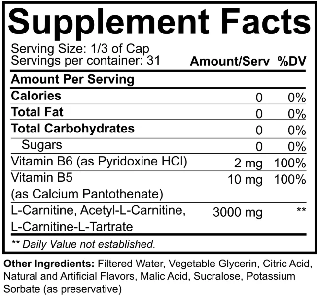 Nutrakey L-Carnitine 3000 - Image 7