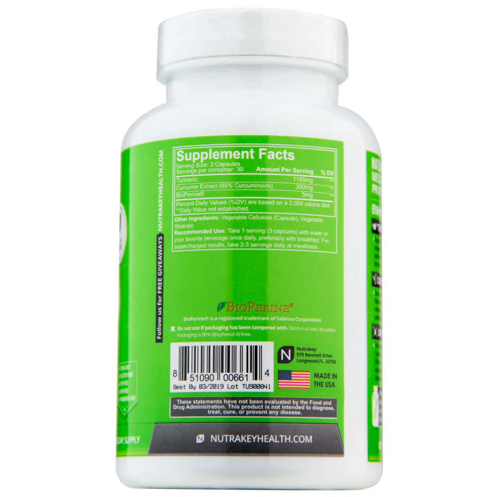 Nutrakey Turmeric Curcumin - Image 3