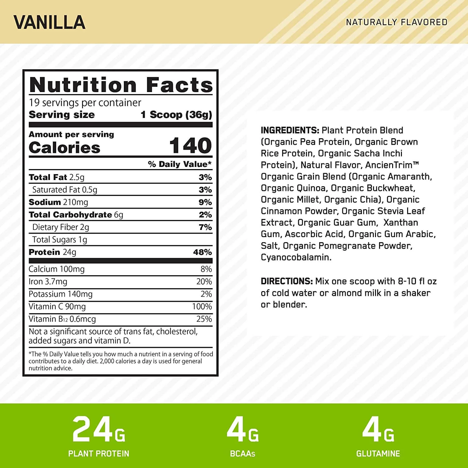 Optimum Nutrition Gold Standard 100% Plant Protein - Image 4