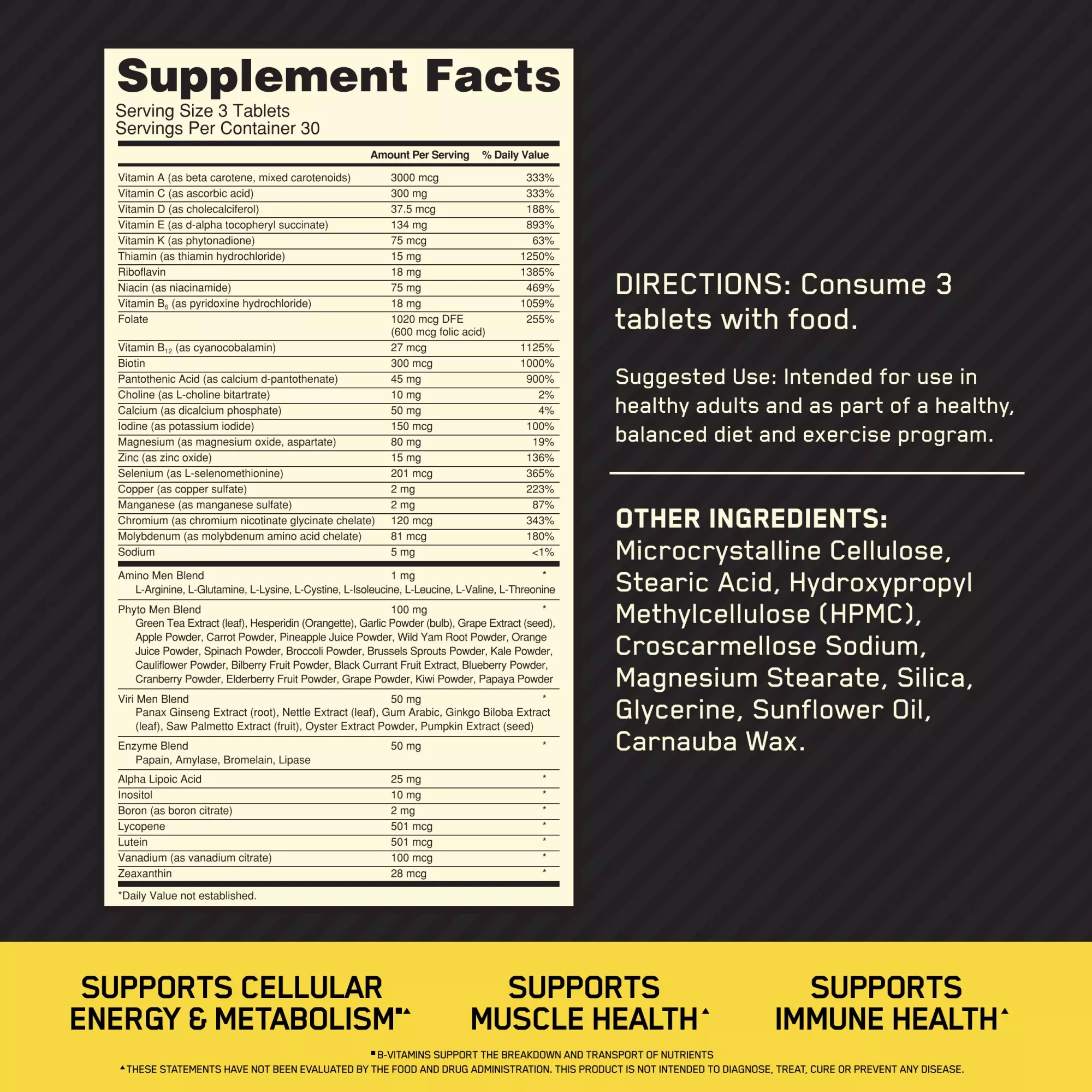 Optimum Nutrition Opti-Men - Image 4