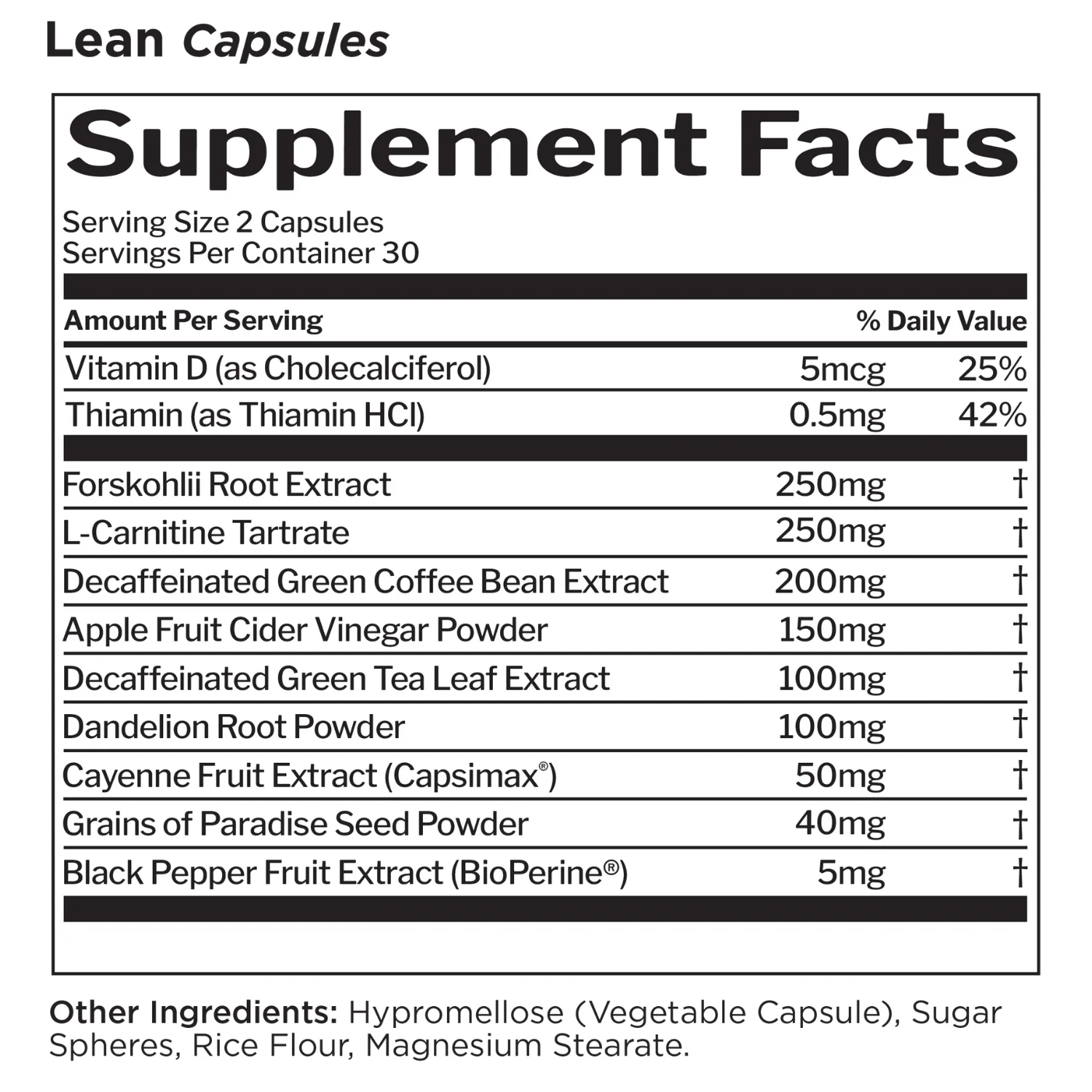 Rule 1 Lean Capsules - Image 2
